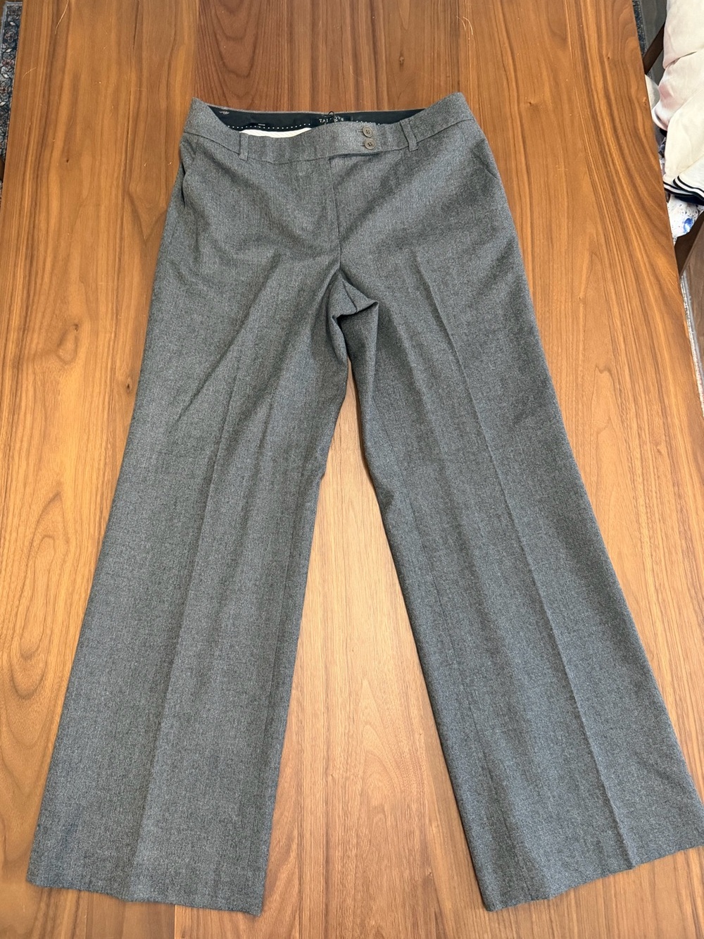 Talbots Women's Gray Wide Leg Trousers 8P
